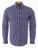 Luxury Oscar Banks Check Classical Long Sleeved Mens Shirt SL 5844 - Thumbnail