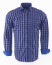 Luxury Oscar Banks Check Classical Long Sleeved Mens Shirt SL 5844 - Thumbnail