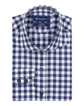 Luxury Oscar Banks Check Classical Long Sleeved Mens Shirt SL 5949 - Thumbnail