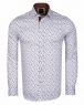 Luxury Oscar Banks Cotton Printed Long Sleeved Shirt SL 6098 - Thumbnail