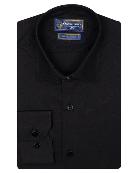 Luxury Oscar Banks Pure Cotton Mens Shirt SL 6898