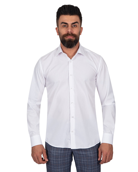 Luxury Oscar Banks Pure Cotton Mens Shirt SL 6898