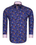 Luxury Paisley Printed Long Sleeved Mens Shirt SL 6306 - Thumbnail