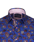 Luxury Paisley Printed Long Sleeved Mens Shirt SL 6306 - Thumbnail