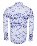 Luxury Paisley Printed Long Sleeved Mens Shirt SL 6385 - Thumbnail