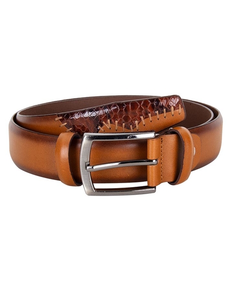 MAKROM - Luxury Patterned Leather Belt B 21