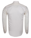 Luxury Plain Double Cuff Long sleeved Men Dress Mens Shirt SL 6144 - Thumbnail