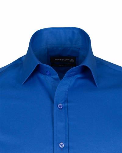 Luxury Plain Double Cuff Long Sleeved Mens Shirt SL 1045-A