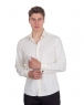 Luxury Plain Double Cuff Long Sleeved Mens Shirt SL 1045-B - Thumbnail