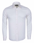 Luxury Plain Double Cuff Long Sleeved Mens Shirt SL 1045-B - Thumbnail