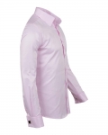 Luxury Plain Double Cuff Long Sleeved Mens Shirt SL 1045-C - Thumbnail