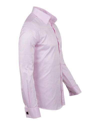 Luxury Plain Double Cuff Long Sleeved Mens Shirt SL 1045-C