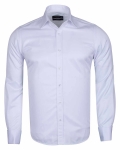 Luxury Plain Double Cuff Long Sleeved Mens Shirt SL 1045-C - Thumbnail