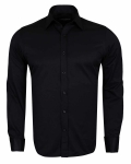 Luxury Plain Double Cuff Long Sleeved Mens Shirt SL 1045-C - Thumbnail