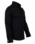 Luxury Plain Double Cuff Long Sleeved Mens Shirt SL 1045-C - Thumbnail