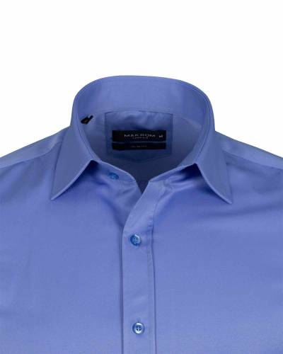 Luxury Plain Double Cuff Long Sleeved Mens Shirt SL 1045-C