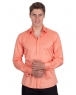 Luxury Plain Double Cuff Long Sleeved Mens Shirt SL 1045-E - Thumbnail