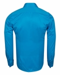 Luxury Plain Double Cuff Long Sleeved Mens Shirt SL 1045-E - Thumbnail