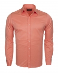 Luxury Plain Double Cuff Long Sleeved Mens Shirt SL 1045-E - Thumbnail