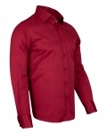 Luxury Plain Double Cuff Long Sleeved Mens Shirt SL 1045-E - Thumbnail