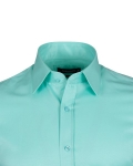 Luxury Plain Double Cuff Long Sleeved Mens Shirt SL 1045-E - Thumbnail