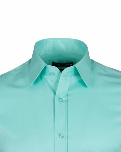 Luxury Plain Double Cuff Long Sleeved Mens Shirt SL 1045-E