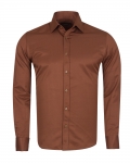 Luxury Plain Double Cuff Long Sleeved Mens Shirt SL 1045-F - Thumbnail