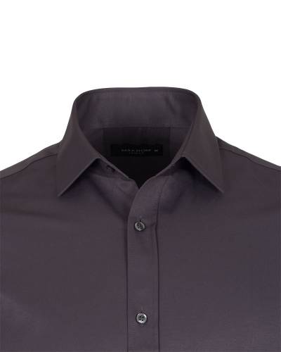 Luxury Plain Double Cuff Long Sleeved Mens Shirt SL 1045-F