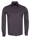 Luxury Plain Double Cuff Long Sleeved Mens Shirt SL 1045-F - Thumbnail