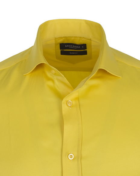 Luxury Plain Double Cuff Long sleeved Mens Shirt SL 6111