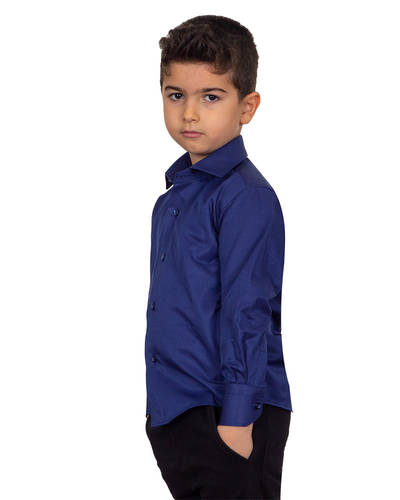 MAKROM - Luxury Plain Kids Boy Shirt CLS 002 (Thumbnail - )
