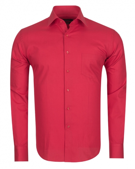 MAKROM - Luxury Plain Long Sleeved Colorful Mens Shirt SL 5041