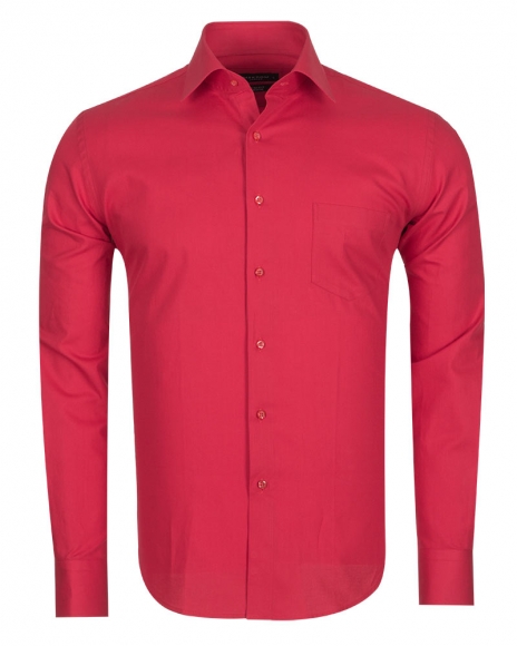 Luxury Plain Long Sleeved Colorful Mens Shirt SL 5041