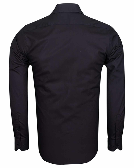 Luxury Plain Long Sleeved Cotton Dress Mens Shirt SL 6610