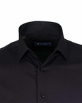 Luxury Plain Long Sleeved Cotton Dress Mens Shirt SL 6610 - Thumbnail