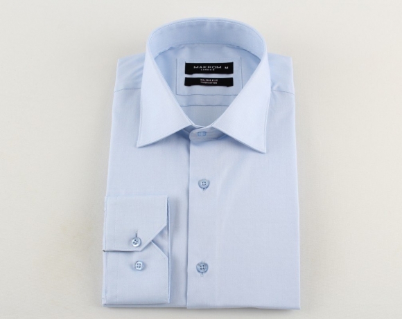 MAKROM - Luxury Plain Long Sleeved Mens Shirt SL 5538 (Thumbnail - )