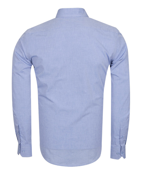 Luxury Plain Long Sleeved Mens Shirt SL 5538