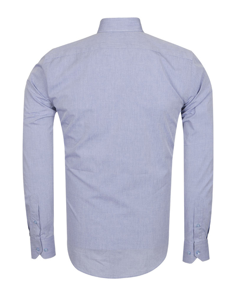 Luxury Plain Long Sleeved Mens Shirt SL 5538