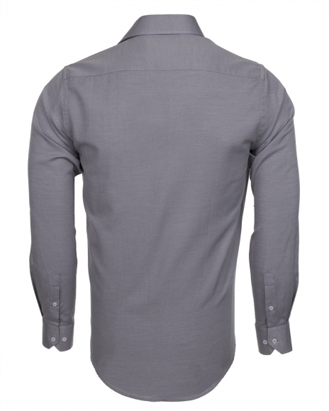 MAKROM - Luxury Plain Long Sleeved Mens Shirt SL 6364 (1)