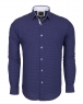 Luxury Plain Long Sleeved Mens Shirt with Inside Details SL 5971 - Thumbnail