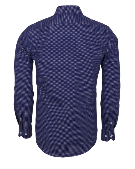 Luxury Plain Long Sleeved Mens Shirt with Inside Details SL 5971