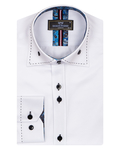 Luxury Plain Mens Shirt With Collar Contrast SL 6832 - Thumbnail