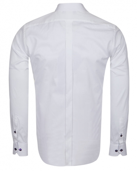 Luxury Plain Mens Shirt With Details SL 6655