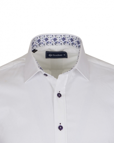 Luxury Plain Mens Shirt With Details SL 6655