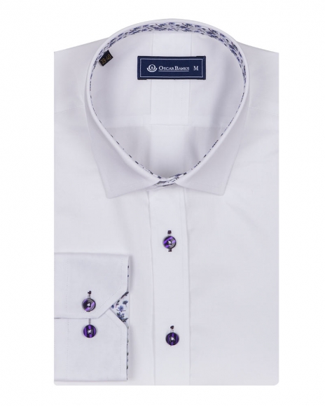 Luxury Plain Mens Shirt With Details SL 6655