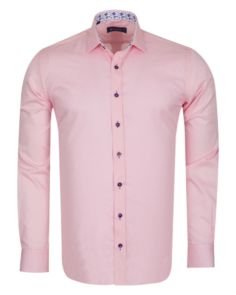 Luxury Plain Mens Shirt With Details SL 6655