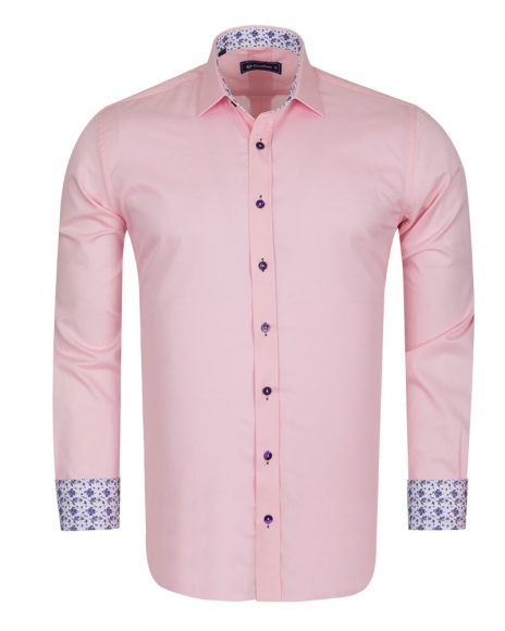 Luxury Plain Mens Shirt With Details SL 6655