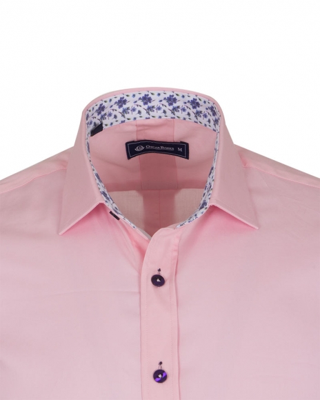 Luxury Plain Mens Shirt With Details SL 6655