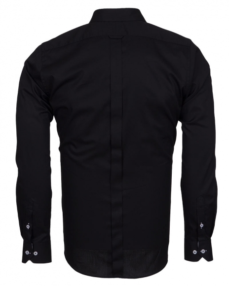 Luxury Plain Mens Shirt With Details SL 6655