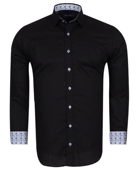 Luxury Plain Mens Shirt With Details SL 6655